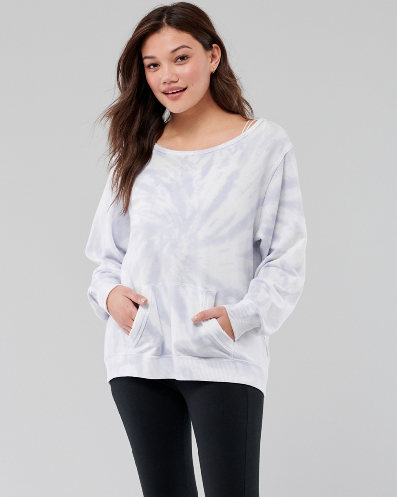 hollister cold shoulder hoodie