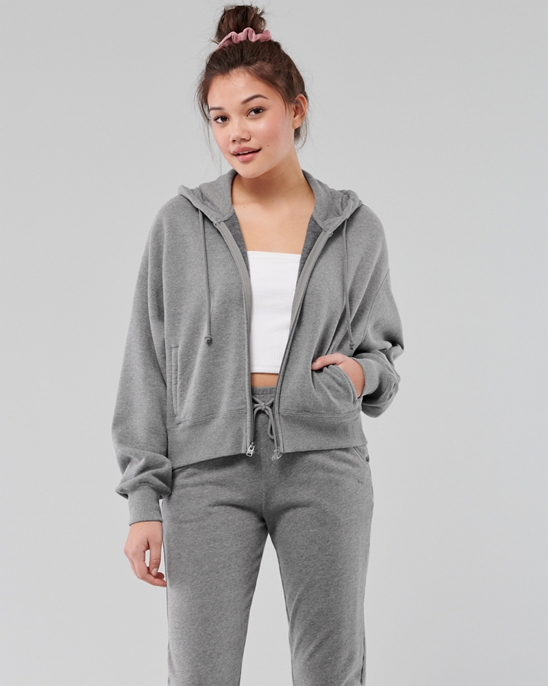 sudadera cremallera hollister