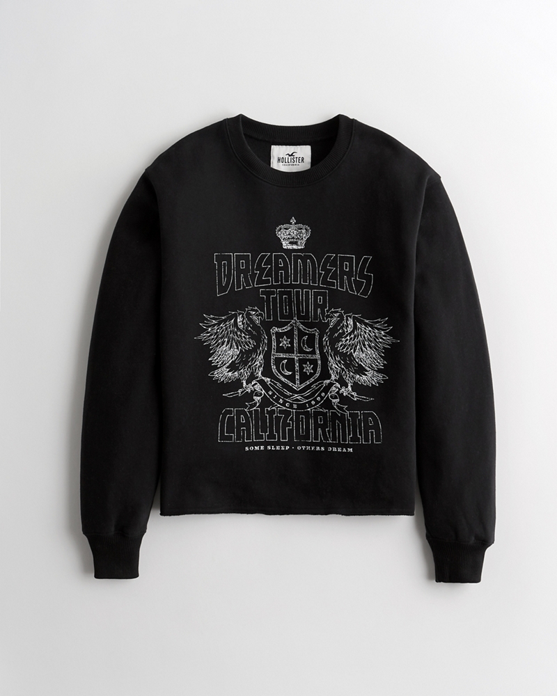 cut off crewneck sweatshirt hollister