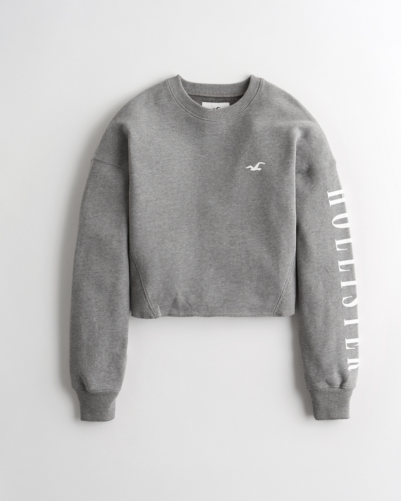 hollister logo crewneck sweatshirt