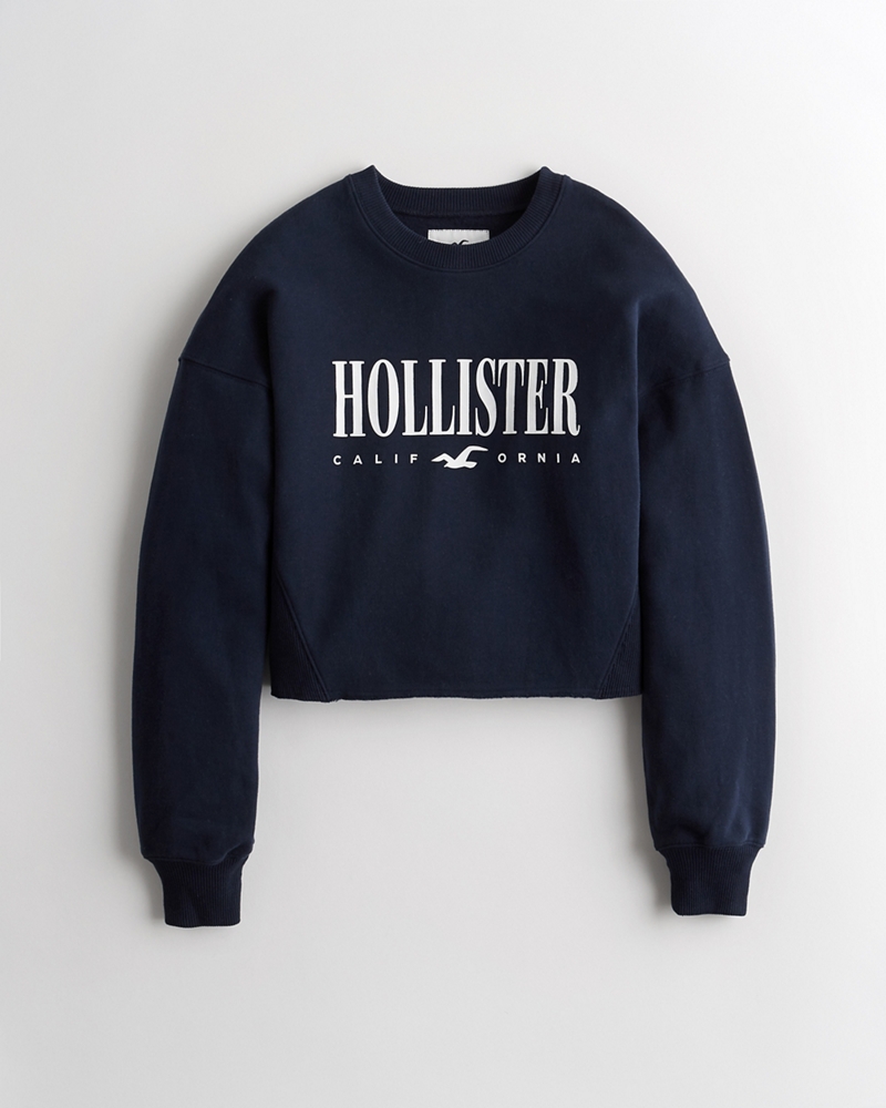 crop top hoodie hollister