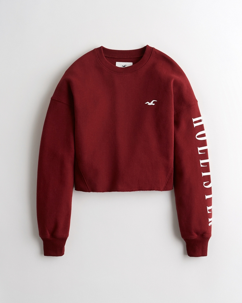 cropped crew sweatshirt