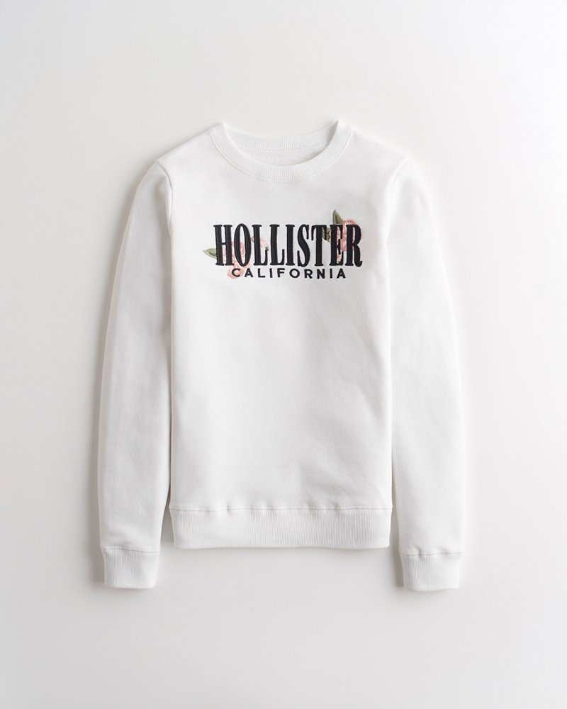 hollister logo crewneck sweatshirt