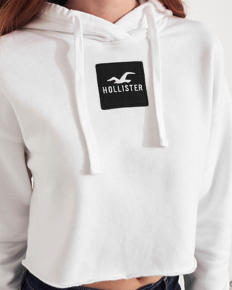 hollister cropped sweatshirt