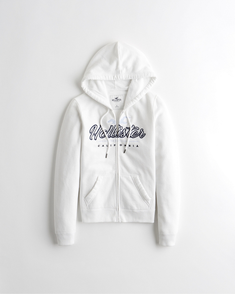 hollister full zip hoodie