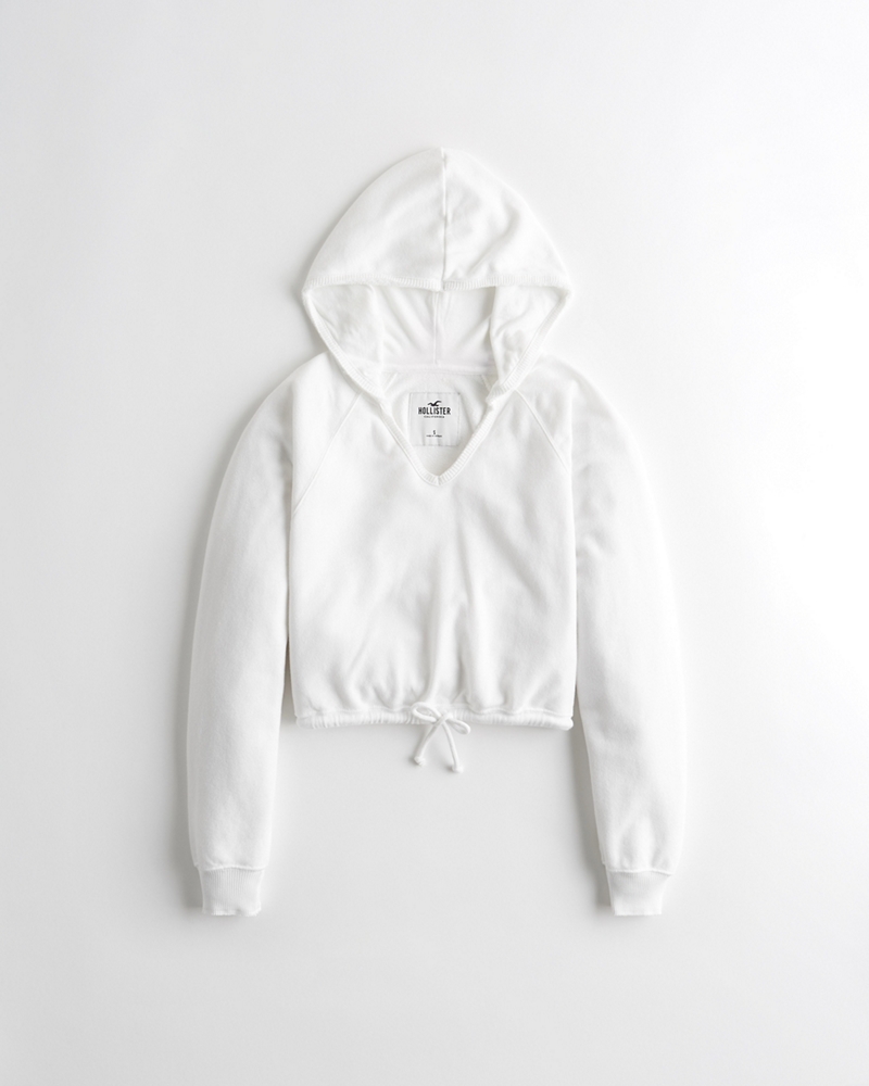 hollister crop top hoodie