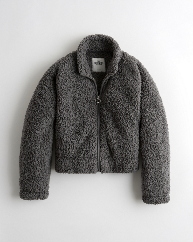 hollister sherpa sweater