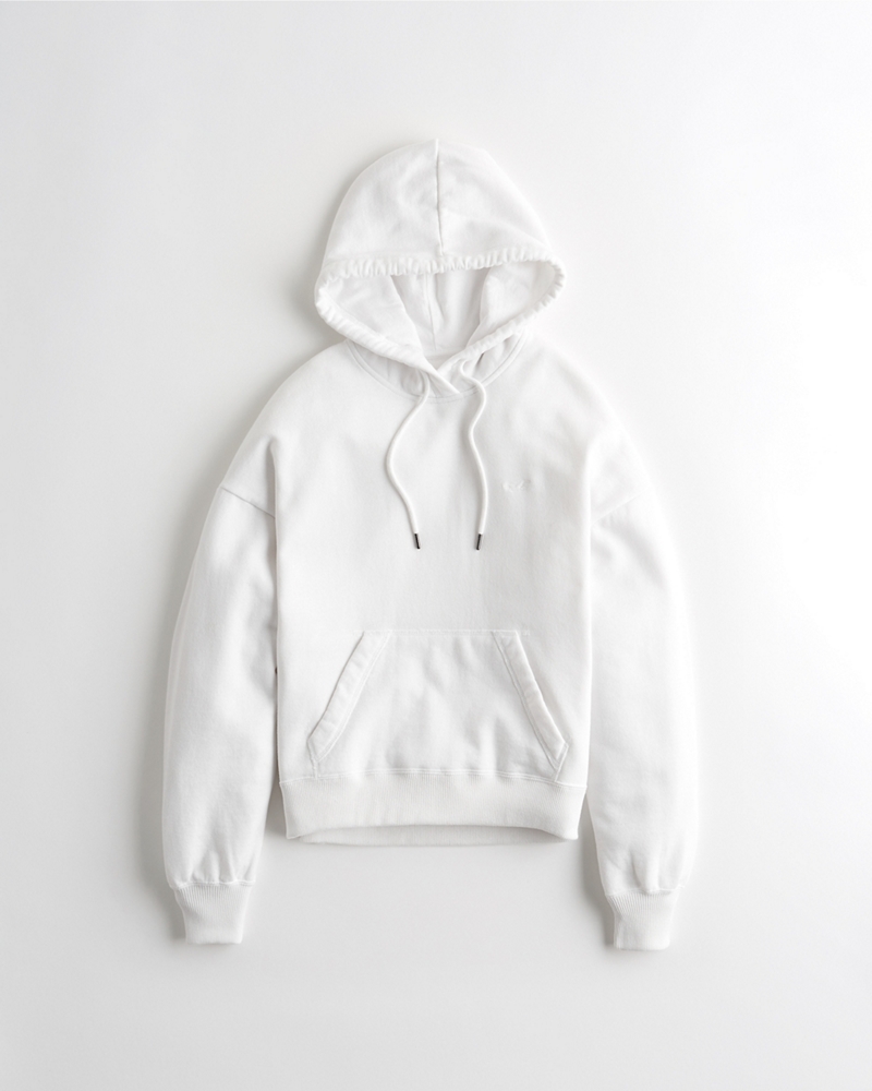 grey and white hollister hoodie