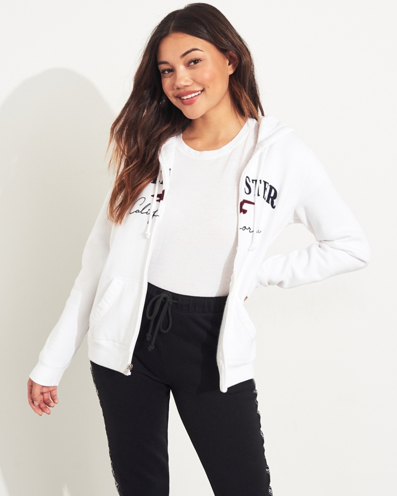 hollister womens zip up hoodies