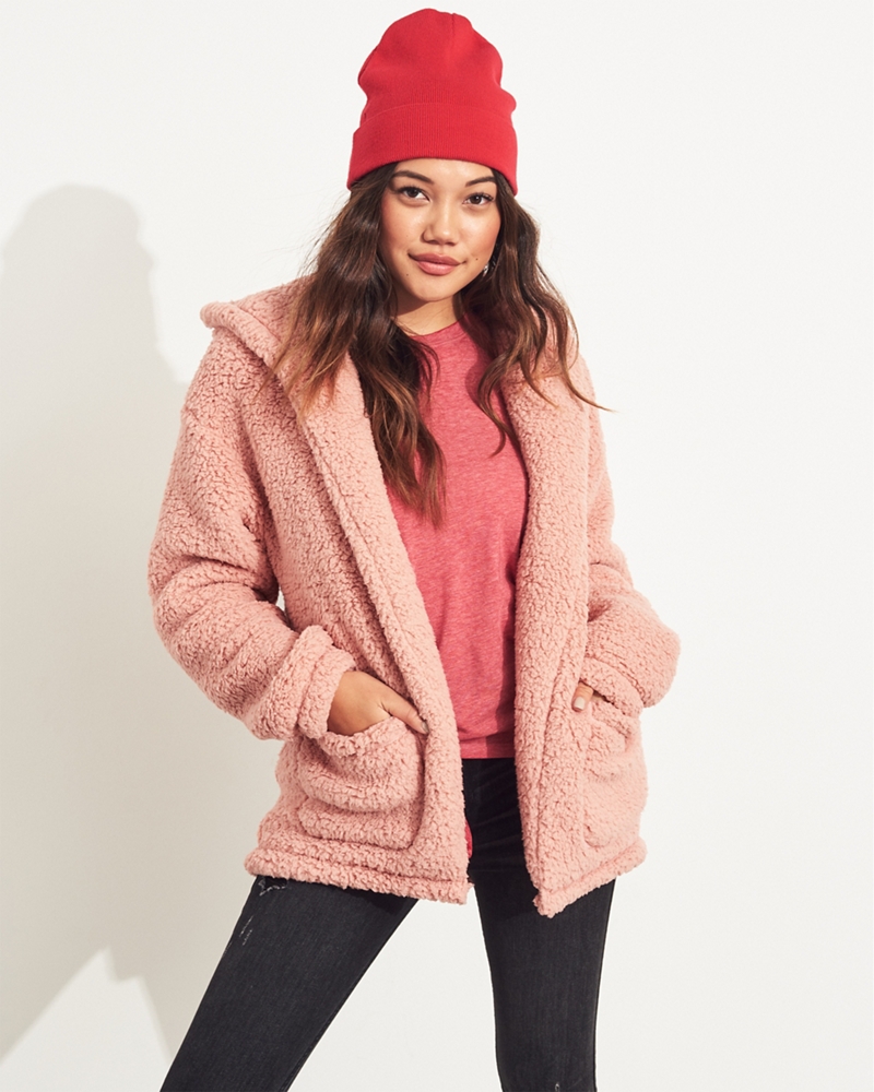 hollister sherpa sweater