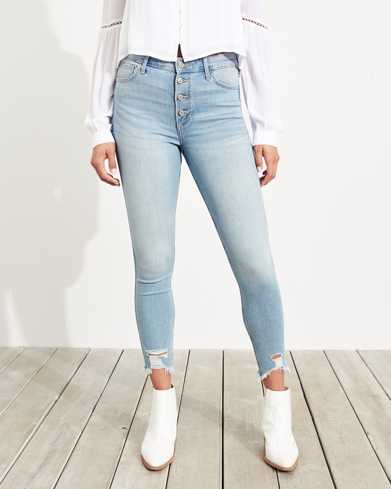 hollister crop jeans