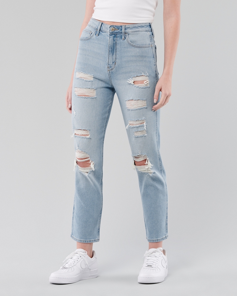 hollister vintage stretch mom jeans