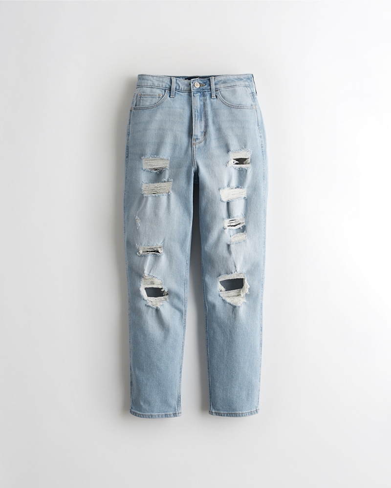 hollister ultra high rise mom jean