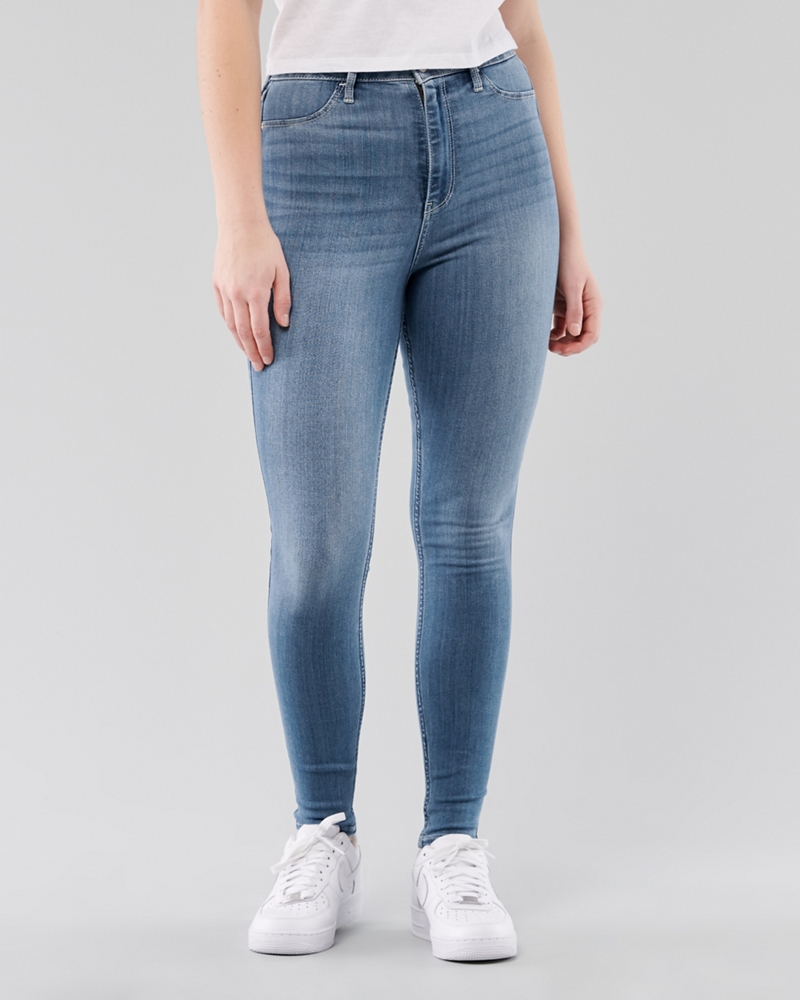 ultra high rise jean leggings hollister
