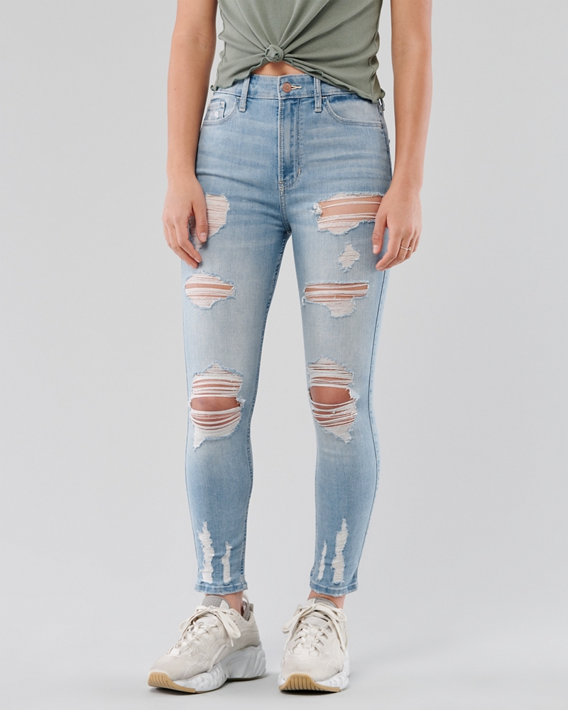 hollister high rise super skinny jeans