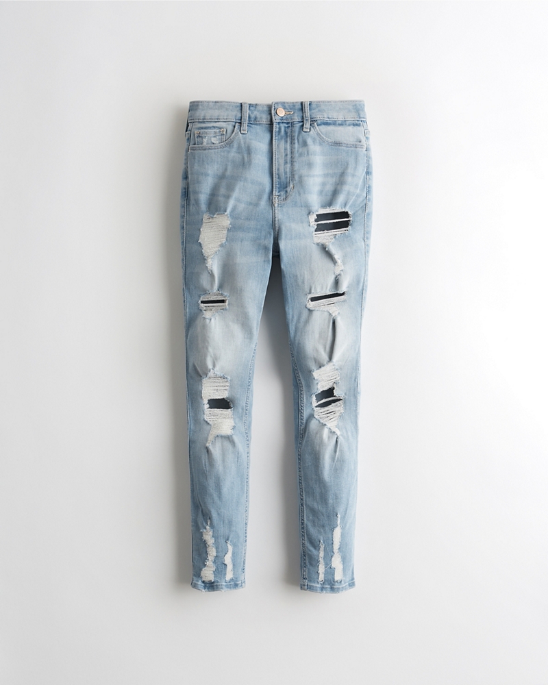 hollister high rise skinny jeans