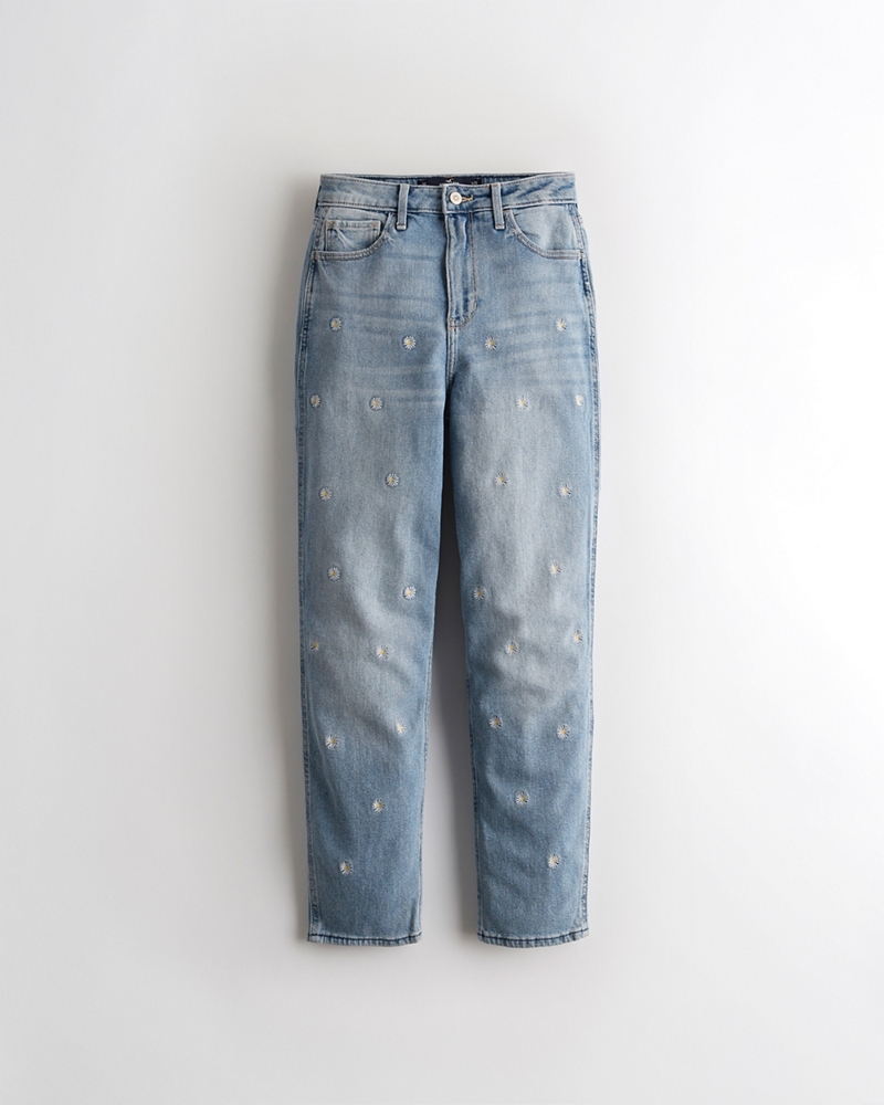 hollister embroidered jeans