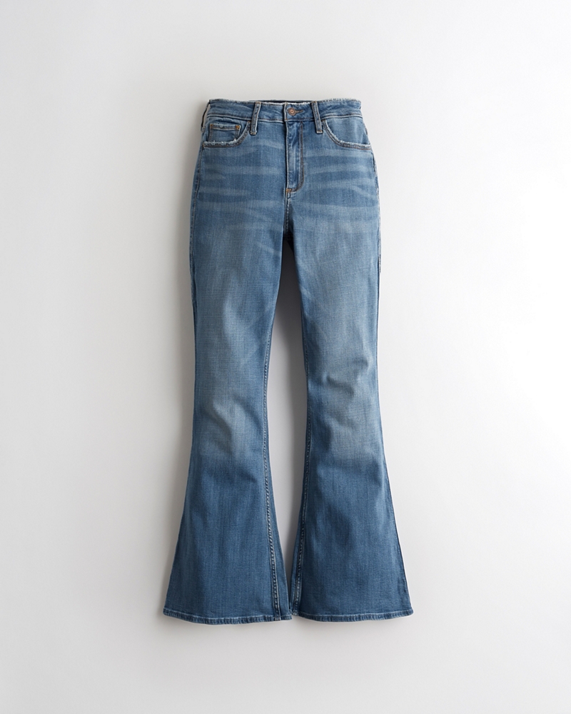 hollister high waisted flare jeans