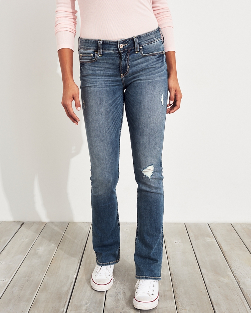 high waisted bootcut jeans hollister