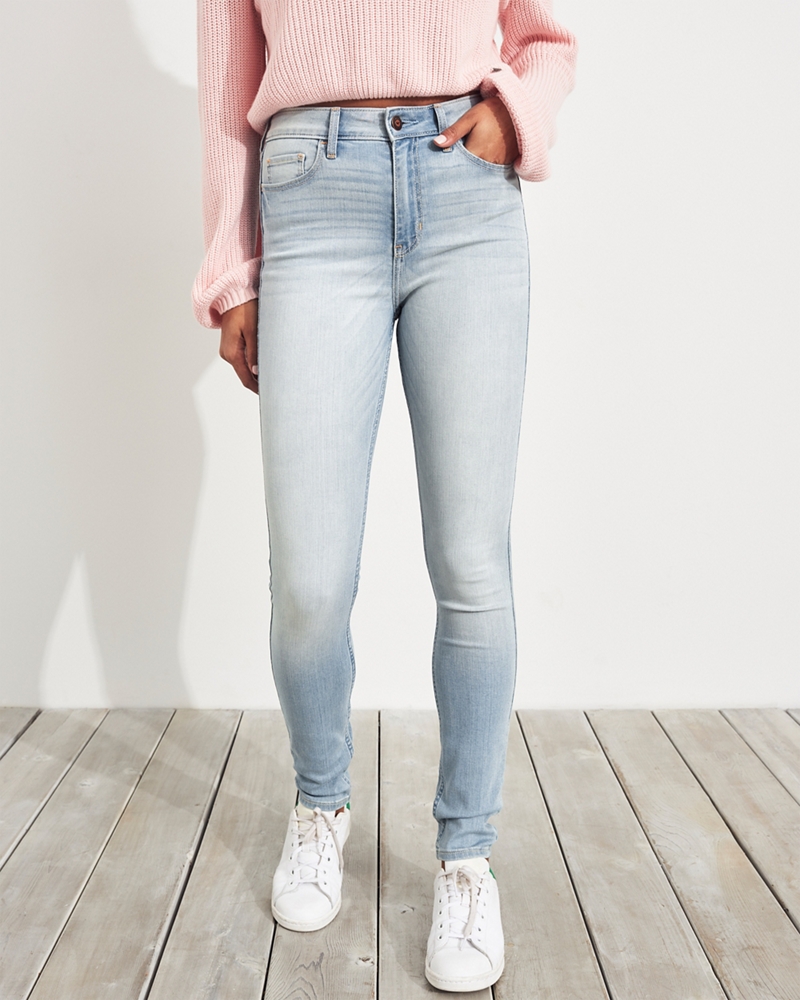 hollister high rise super skinny jeans