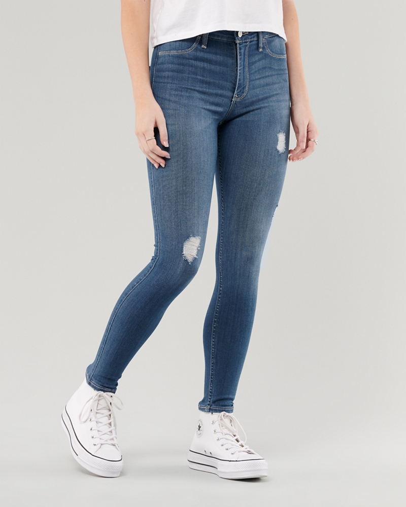 high rise jean leggings hollister