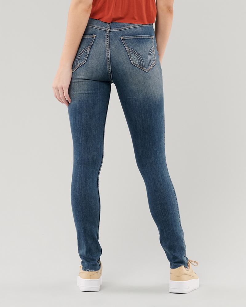 hollister high rise skinny jeans