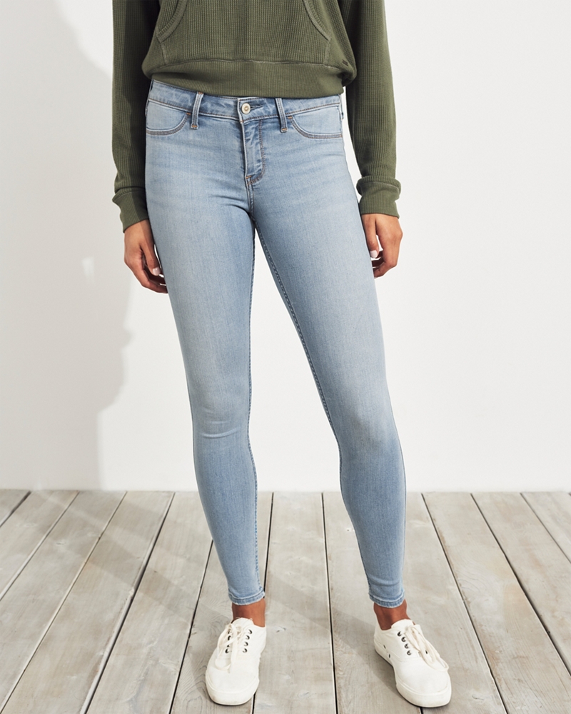 hollister low rise jeans leggings