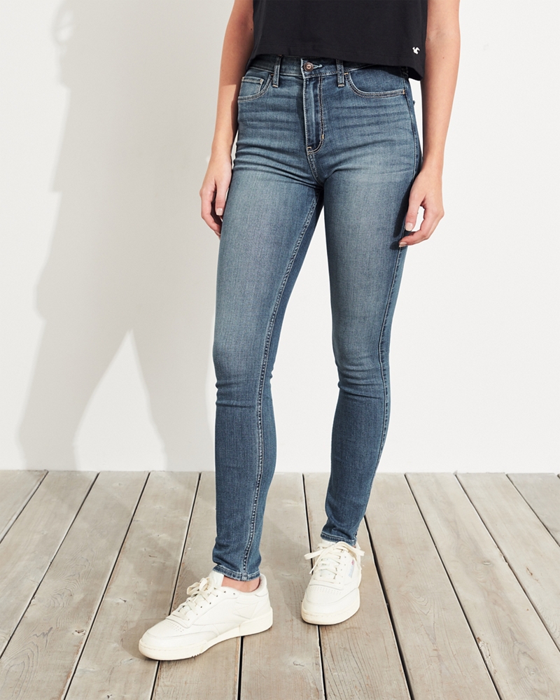 hollister super high rise jeans