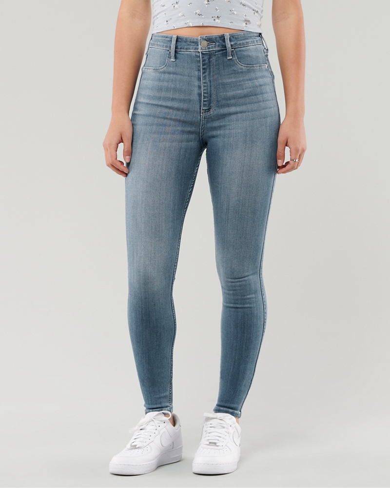 ultra high rise jean leggings hollister