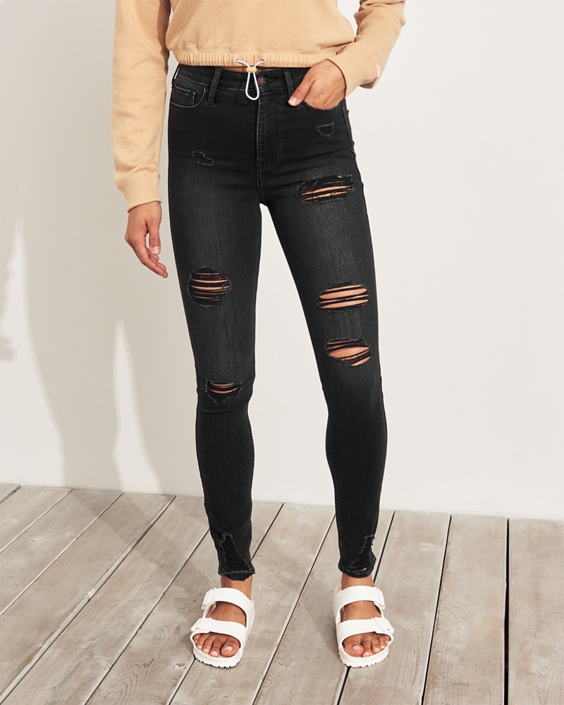 hollister ultra high rise super skinny jeans