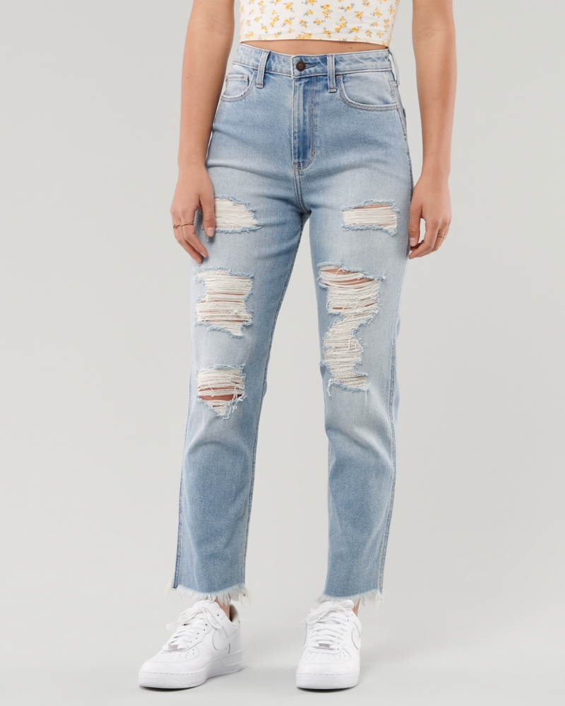 hollister vintage stretch mom jeans