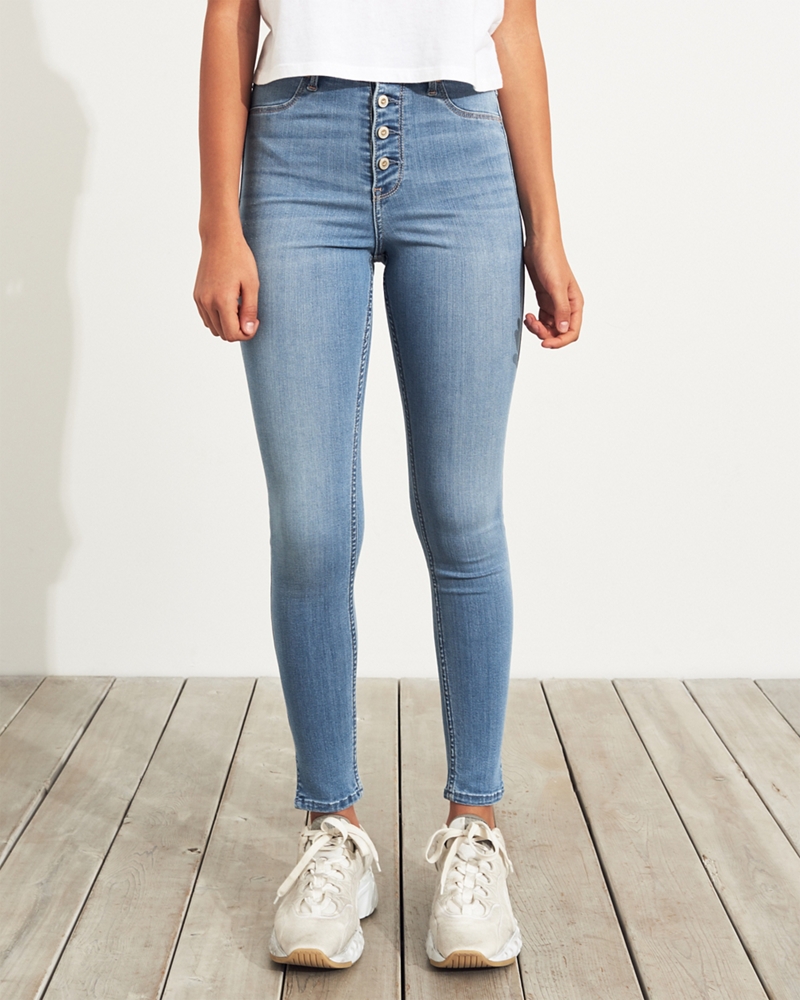 ultra high rise jean leggings hollister