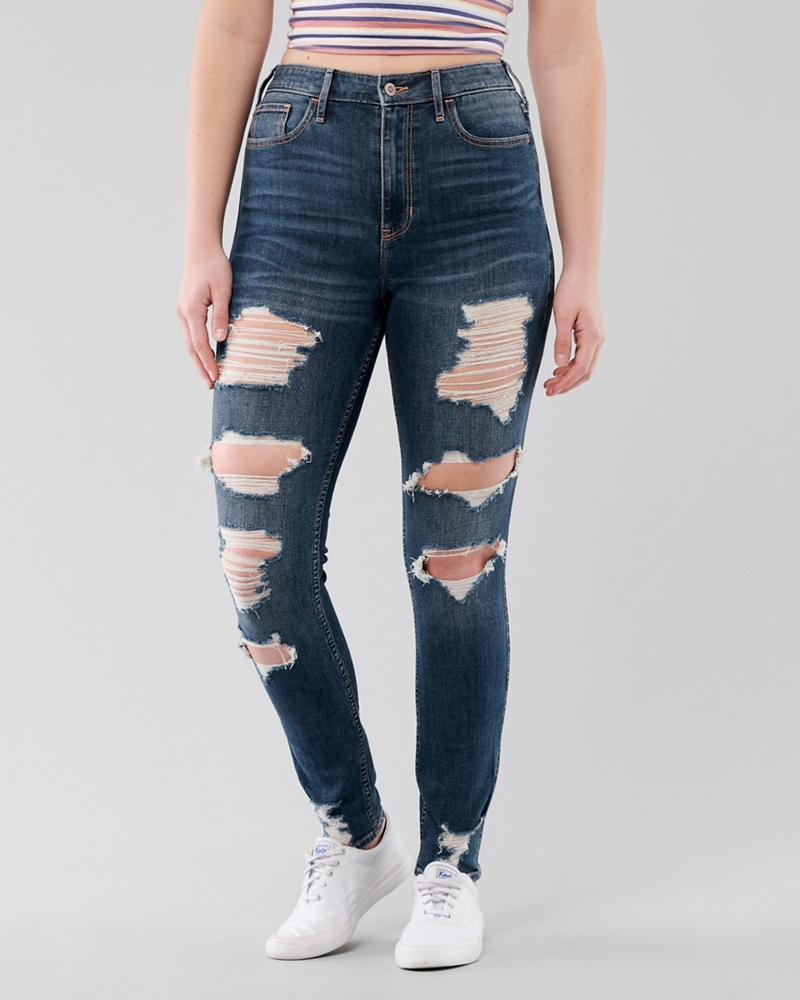 hollister ripped jeans