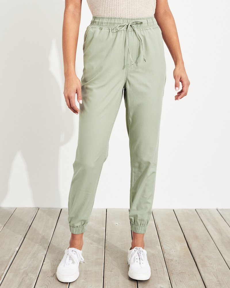 high rise joggers hollister