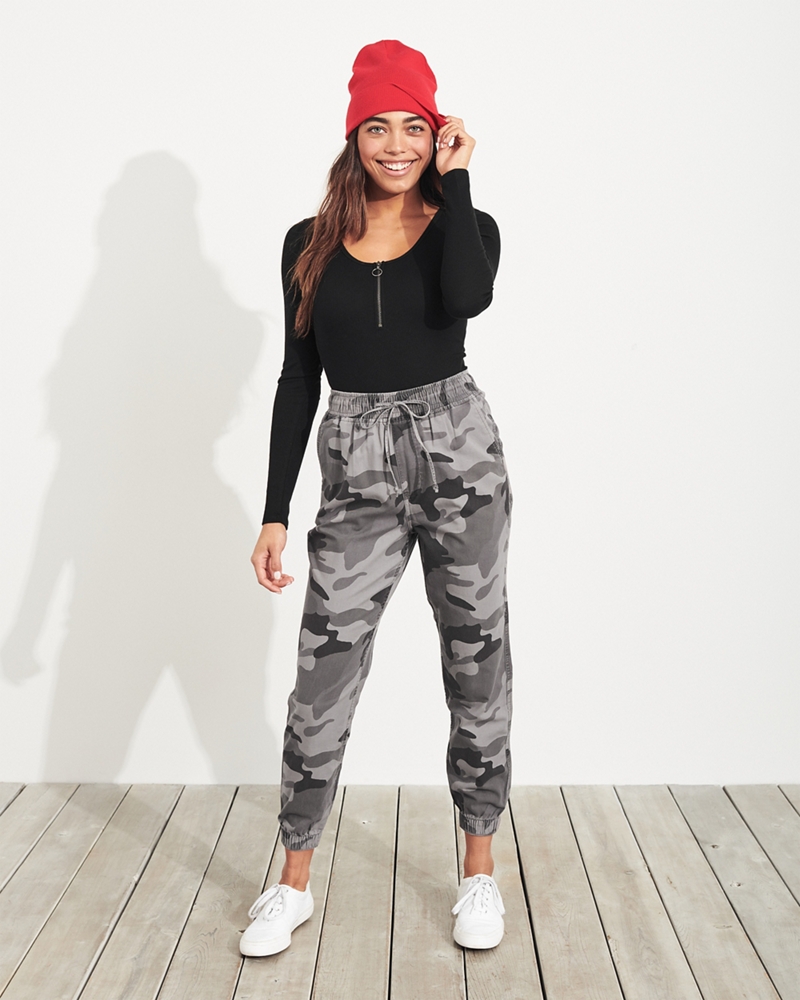 hollister high waisted joggers