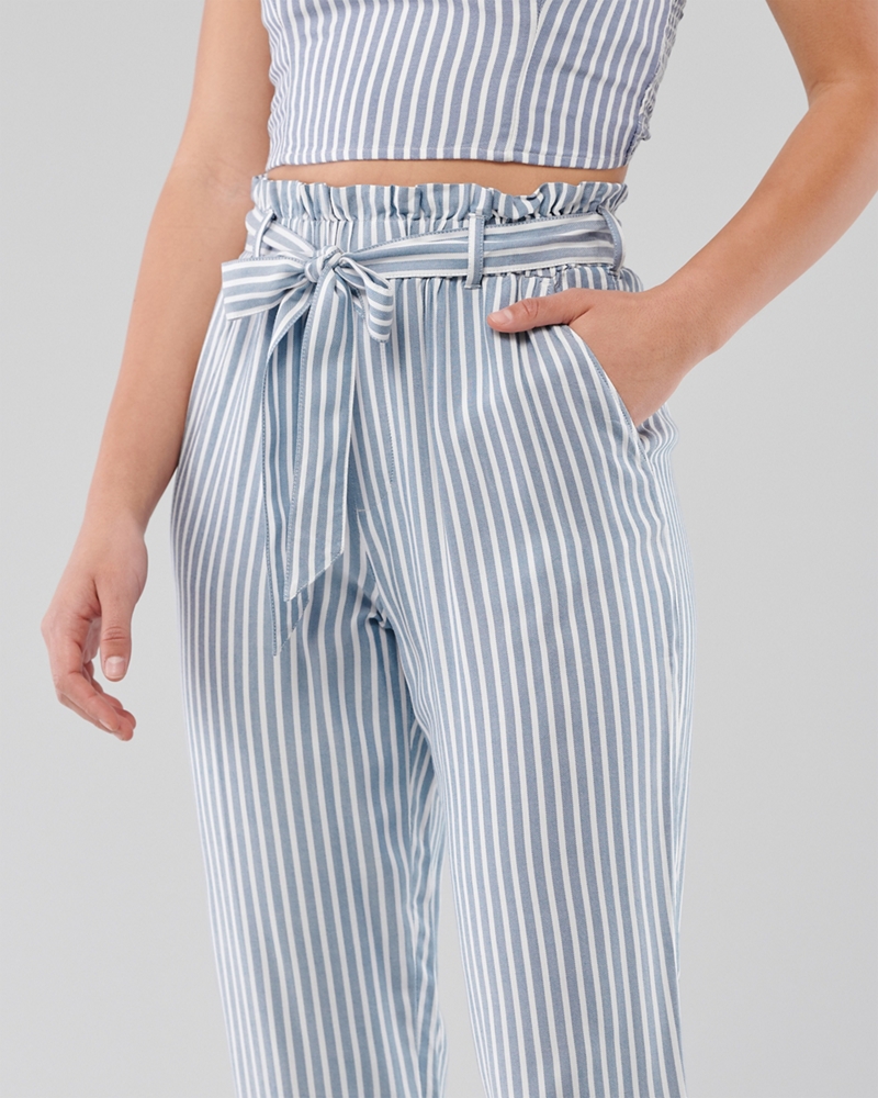 hollister striped trousers