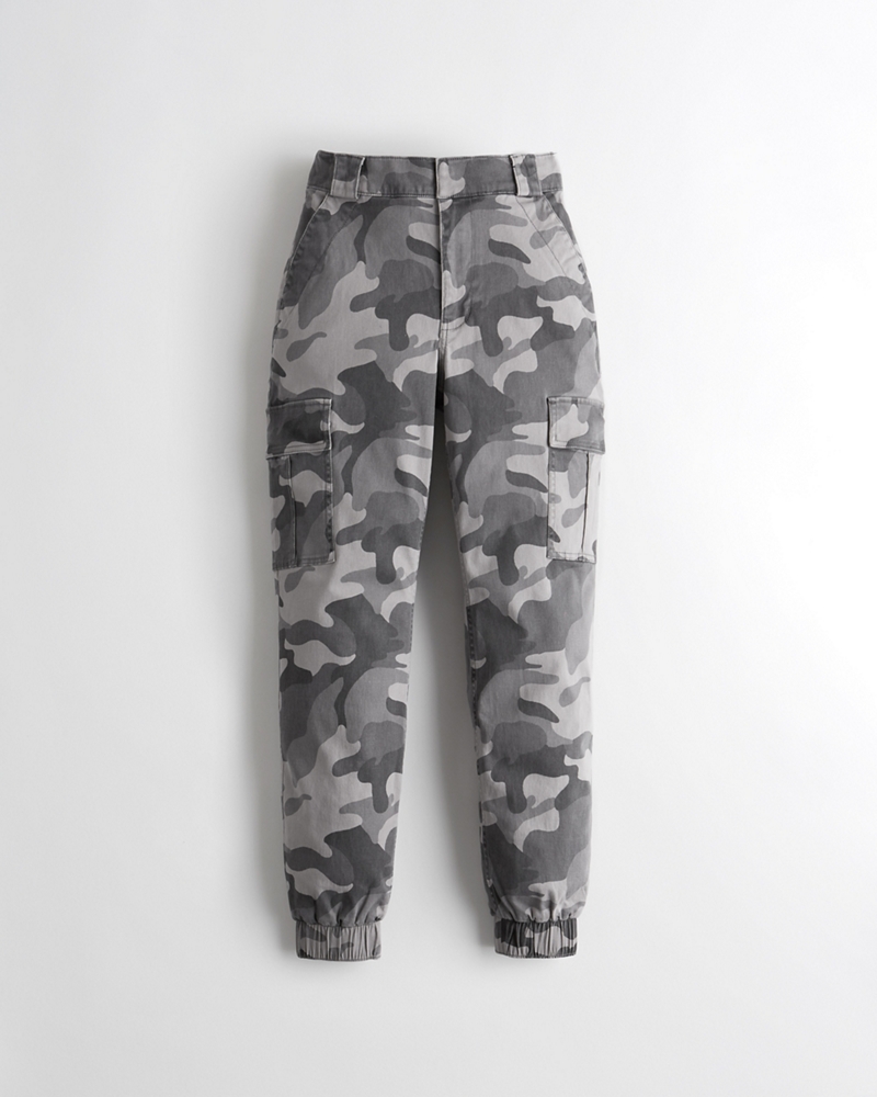 hollister twill joggers