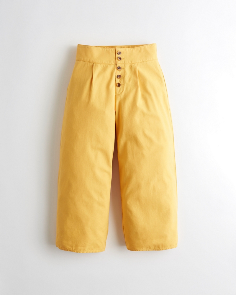 hollister yellow shorts