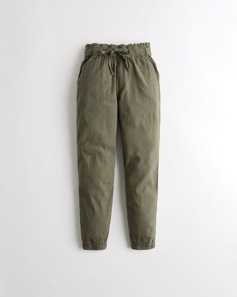 linen blend joggers