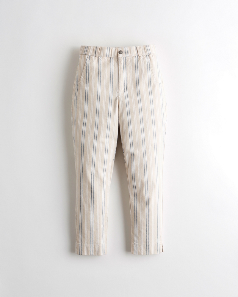 stretch crop taper pants