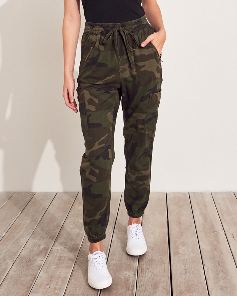 hollister army joggers