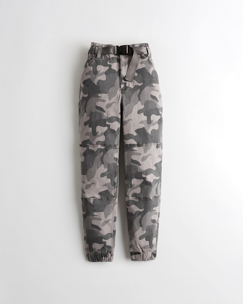 high rise utility joggers