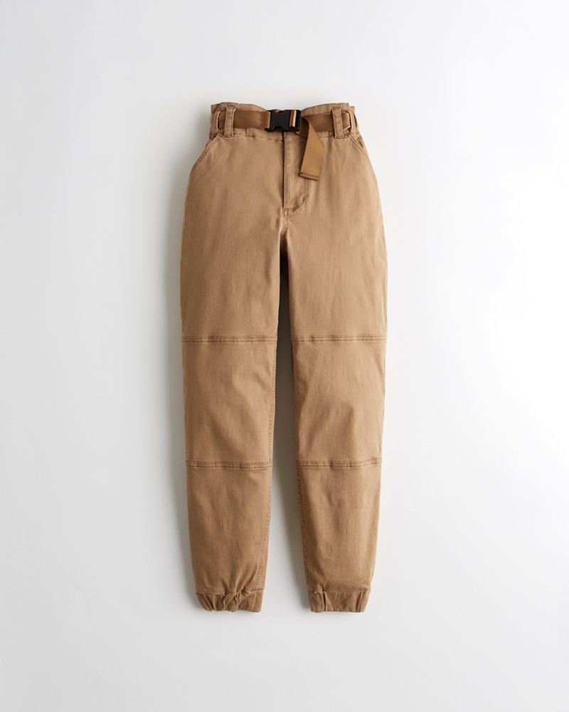 hollister ultra high rise utility joggers