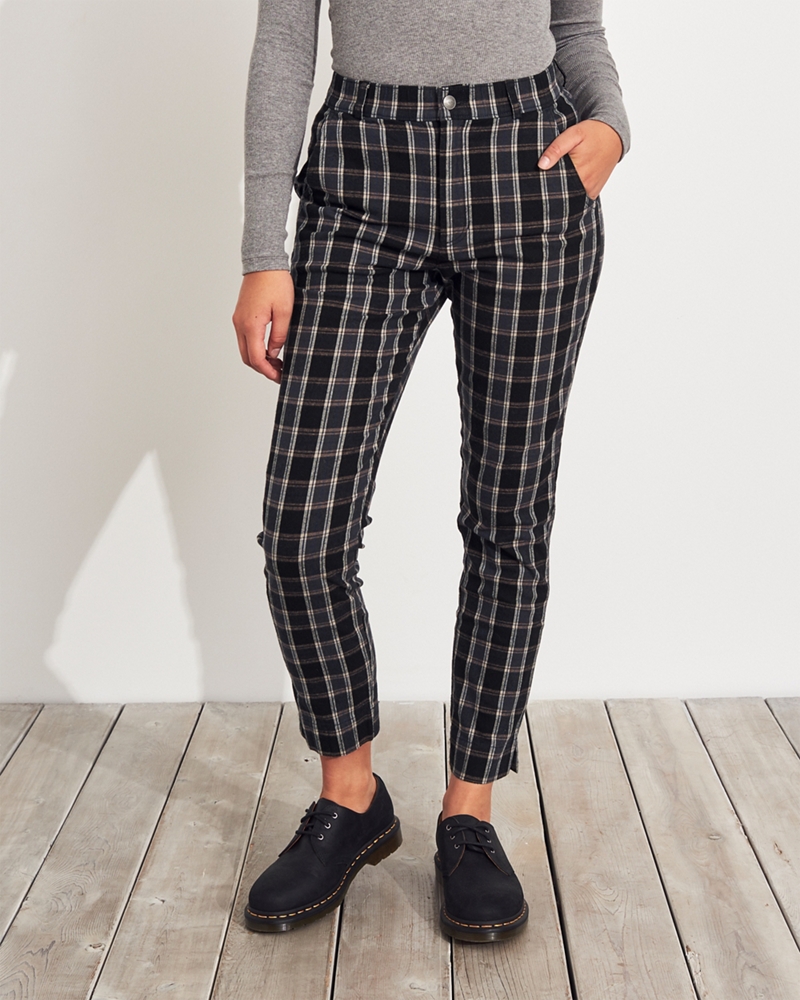 hollister checkered pants Online 