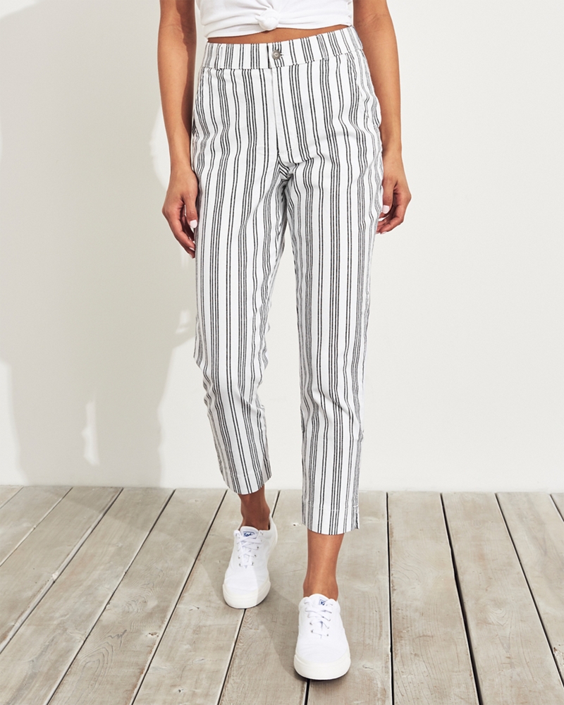 striped pants hollister