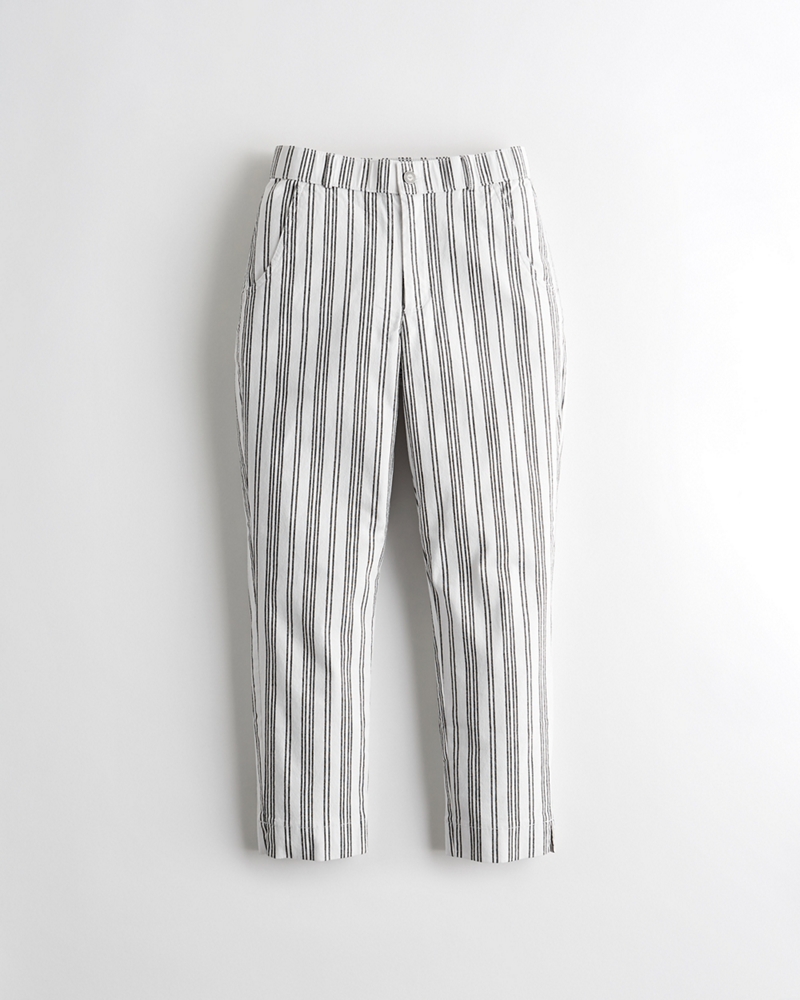 stretch crop taper pants