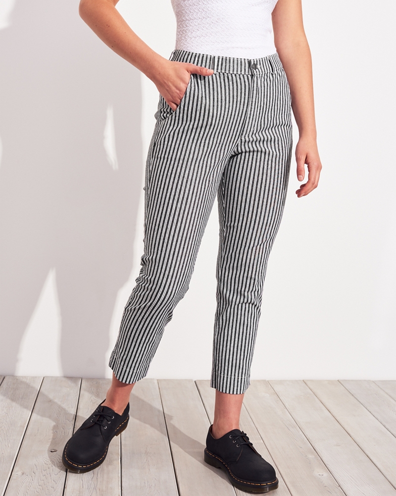 striped pants hollister