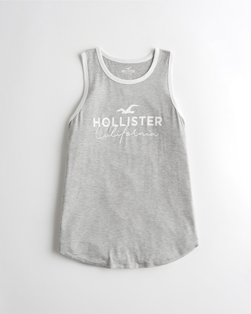 hollister high neck tank