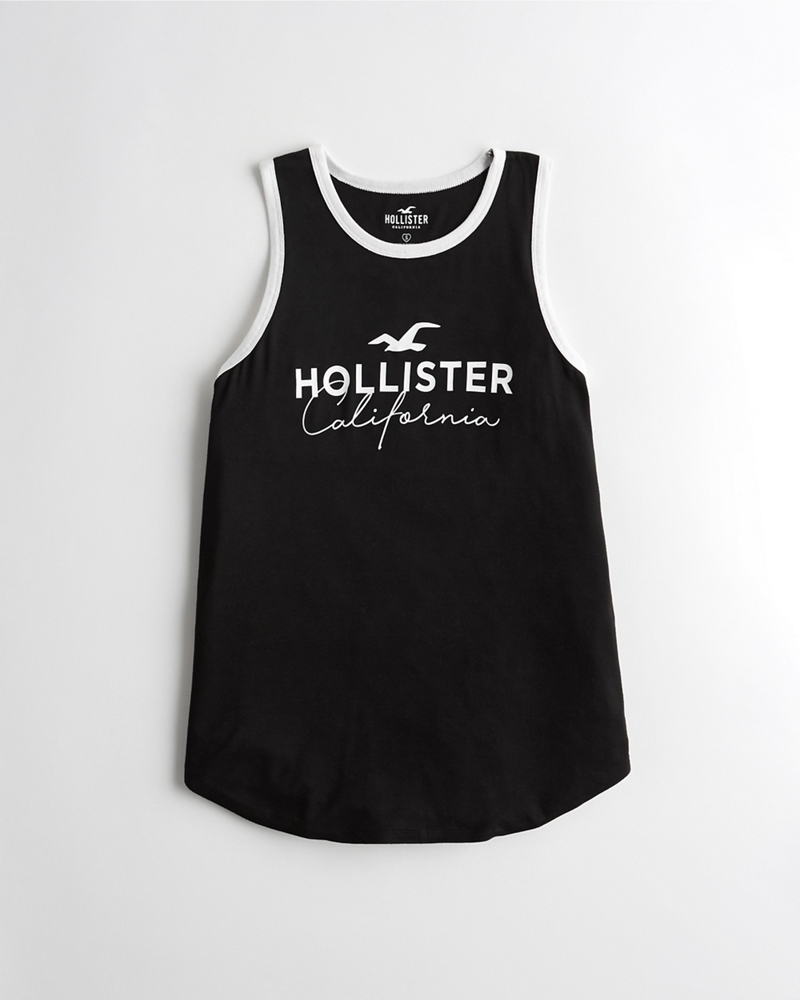 hollister high neck tank