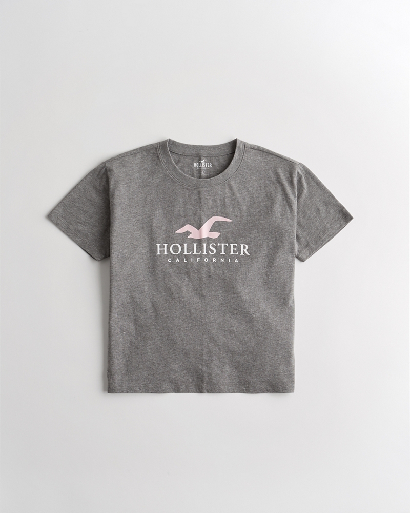 print logo graphic tee hollister